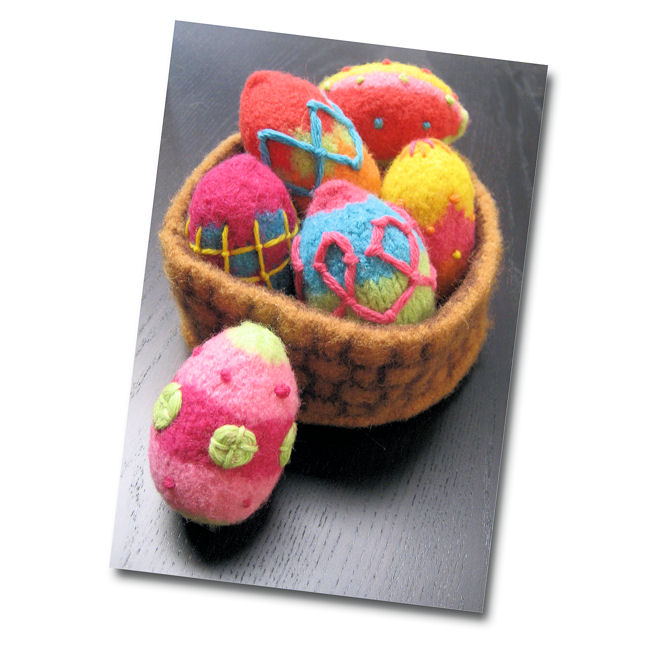 easter eggs in a basket pictures. The colorful Easter Eggs